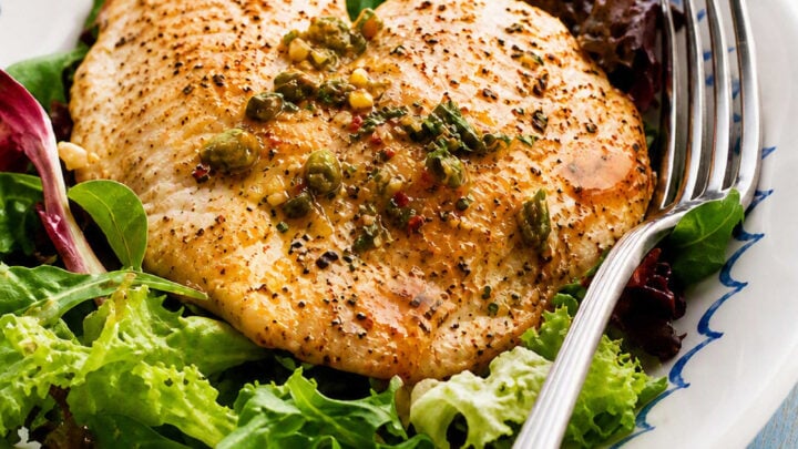Sauteed Tilapia with homemade Honey-Scallion Dressing are combined in this light yet filling meal. Serve with fast-cooking rice noodles.