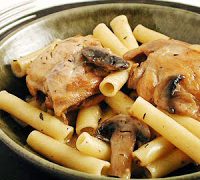 Chicken-Pasta-Mushroom Dish