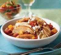 Greek Chicken with Angel Hair Pasta