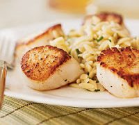 Pan-Seared Scallops with Lemon Orzo