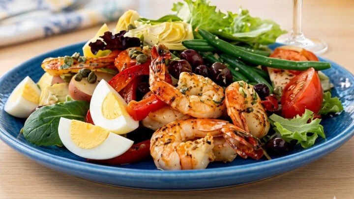 Savor the delicate, herb-forward flavors of our French-Style Shrimp Salad—the perfect light and sophisticated dish for your next healthy lunch! #FrenchCuisine #ShrimpSalad #GourmetAtHome #HealthyRecipes #FrenchCooking #ShrimpRecipes #HealthyLunchIdeas #EasyGourmet #SummerSalads