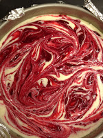 Cranberry Swirl Lowfat Cheesecake