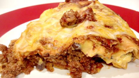 Enchilada Casserole starts with a homemade enchilada sauce that is rich and delicious. Make a double batch because you’ll love the depth of flavor it has.