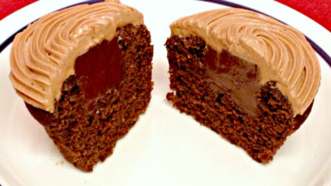 Irish Coffee Cupcakes with Bailey's Chocolate Filling are healthy-ish and delicious! The whole wheat pastry flour keeps them light, the buttermilk keeps them moist, and the ganache makes them decadent!