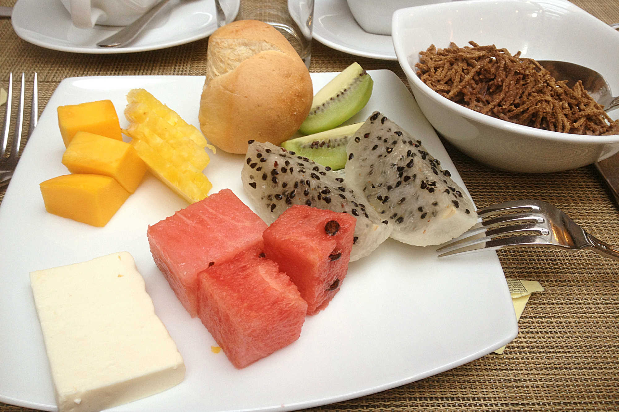 Free breakfast at Sofitel in Bogotal Colombia