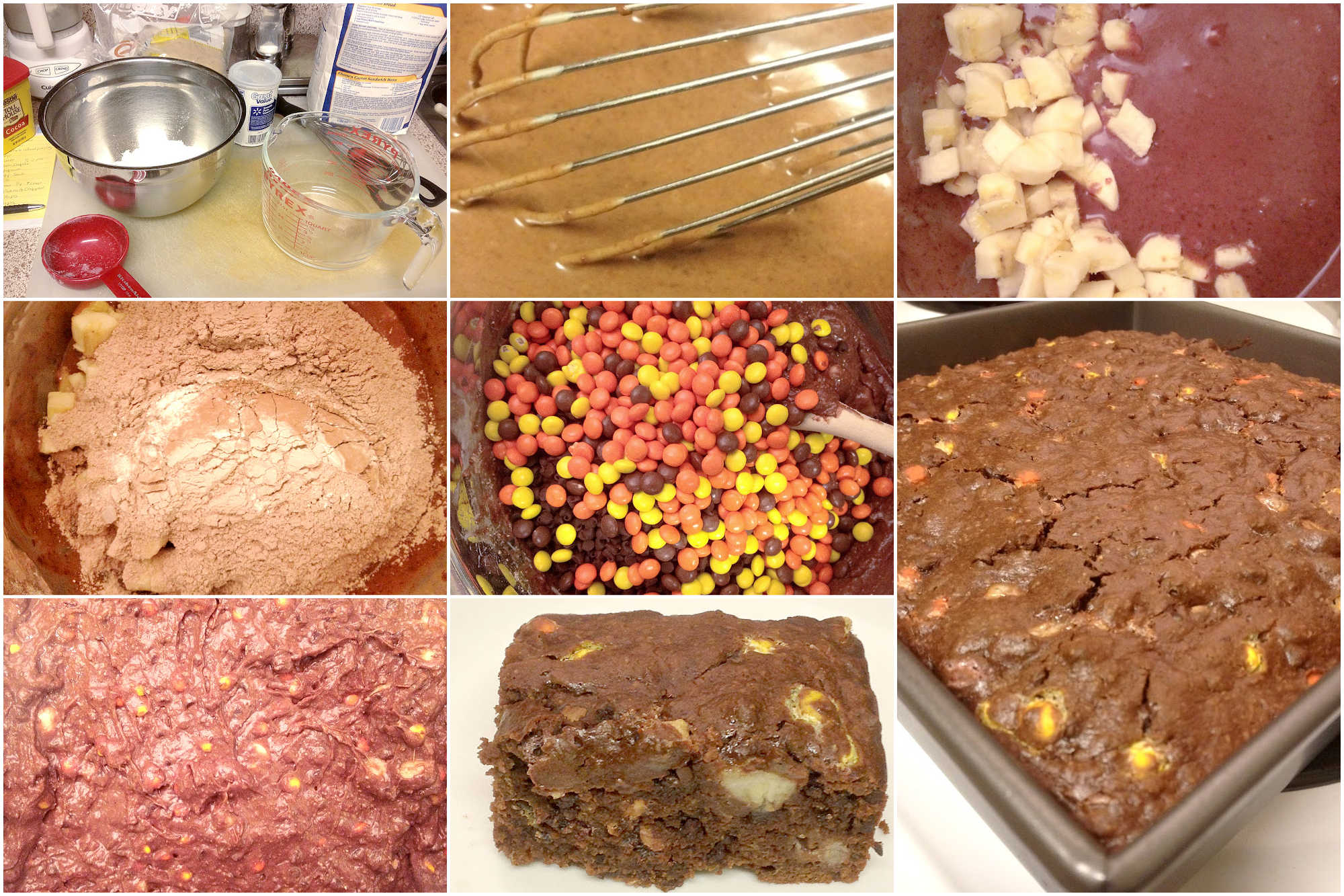 These Peanut Butter Banana Brownies are light, moist, delicious, and full of that my favorite flavor combination. #PeanutButterBananaBrownies #BrownieLovers #HealthyTreats #BananaDessert #SweetToothSatisfier #DessertHeaven #ChocolateLoversUnite #HealthyBaking #SweetToothSatisfier