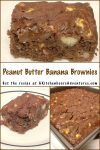 These Peanut Butter Banana Brownies are light, moist, delicious, and full of that my favorite flavor combination. #PeanutButterBananaBrownies #BrownieLovers #HealthyTreats #BananaDessert #SweetToothSatisfier #DessertHeaven #ChocolateLoversUnite #HealthyBaking #SweetToothSatisfier