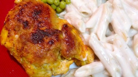 You won't miss the fat in this delicious and creamy sauce. Smokey Chicken with Pepper Jack Alfredo is a healthy version of a family favorite.