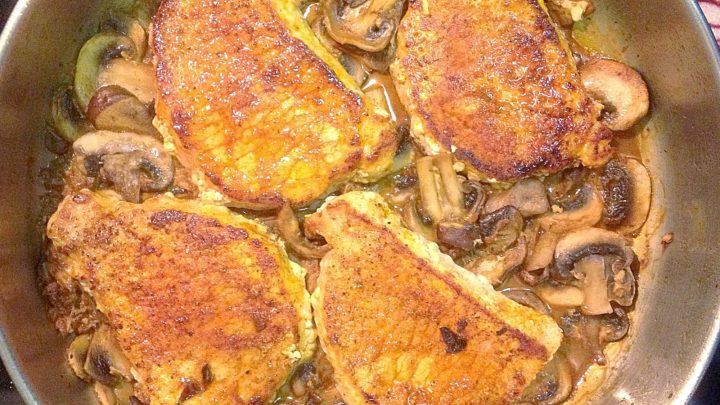 Paprika Mushroom Pork Chops
