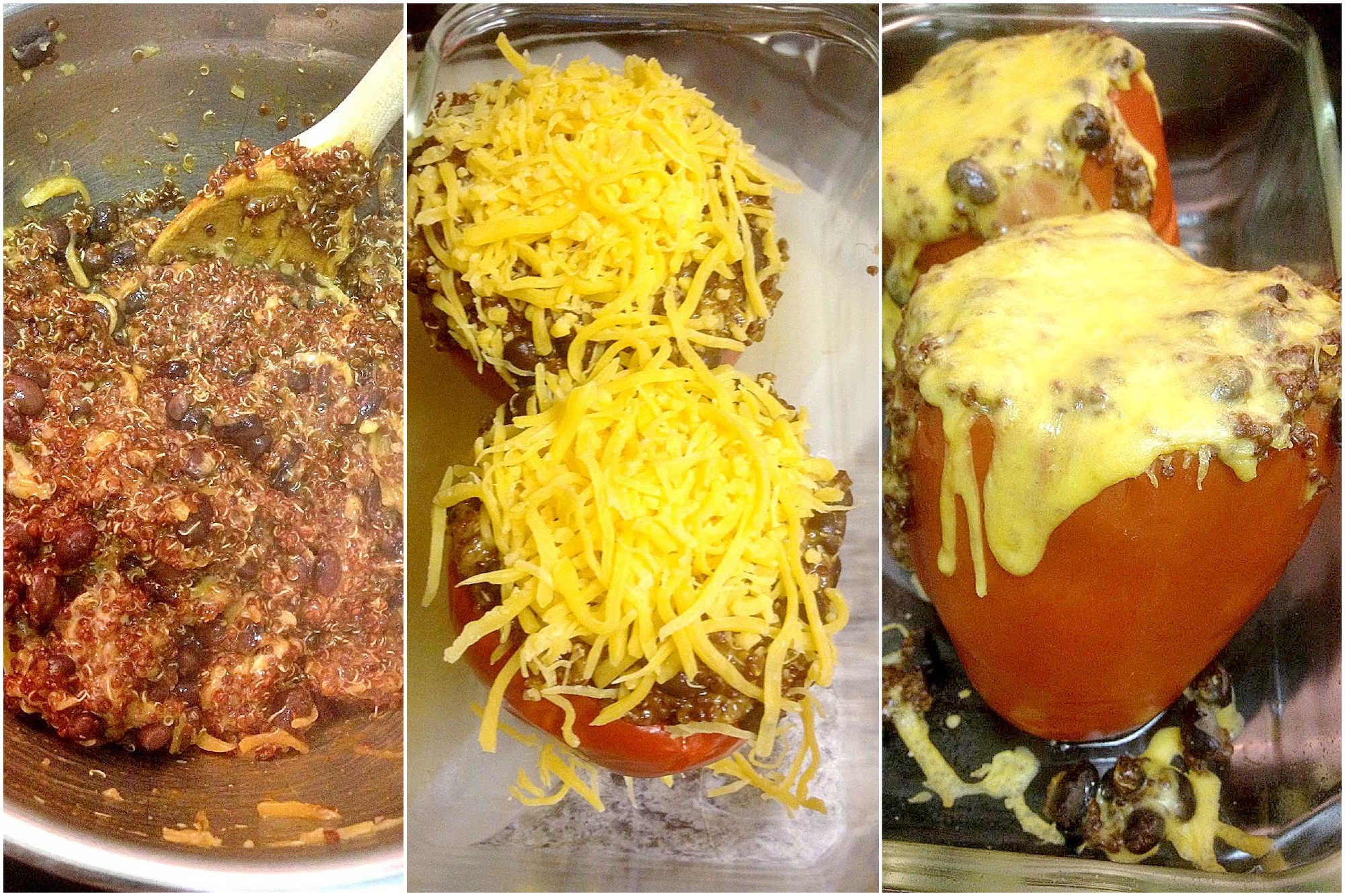 Looking for a new meatless favorite? Our Southwest Quinoa Stuffed Peppers bring together all your favorite spices with wholesome quinoa for a meal that’s both filling and flavorful.  #HealthyEatsWithSouthwestFlair #QuinoaLoversUnite #SouthwestSpiceGameStrong #MeatlessMondayFiesta #PlantBasedInspiration