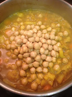 Curried Cauliflower and Chickepeas