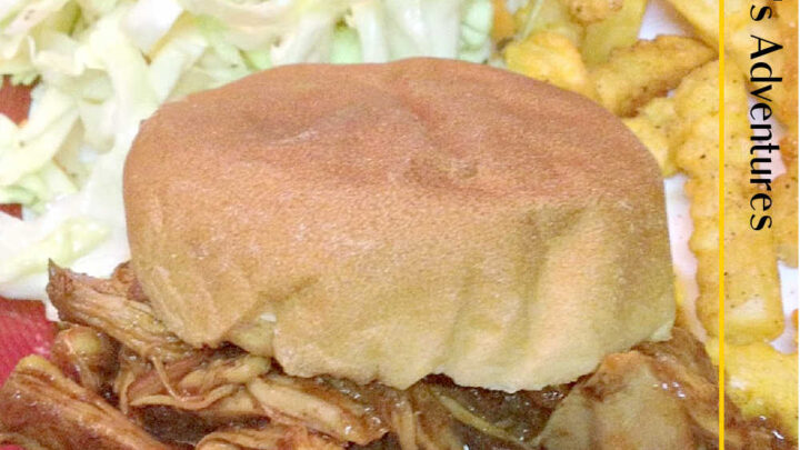 The perfect combination of sweet and smoky, our Apple Butter Barbecue Chicken Sandwich will transport your taste buds to flavor town! #AppleButterBBQChicken #BBQSandwiches #SandwichSaturdays #FoodieFaves #HomemadeGoodness