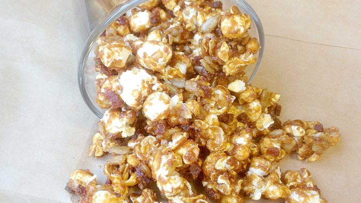 Beer bacon caramel corn brings together salty bacon, sweet caramel, and a hint of beer for a snack that's both surprising and satisfying. Try this unforgettable treat with your next movie night. #BeerBaconCaramelCorn #BrewsAndSnacks #CraftBeerTreats #PorkAndPoppinCandy #FoodieFavs