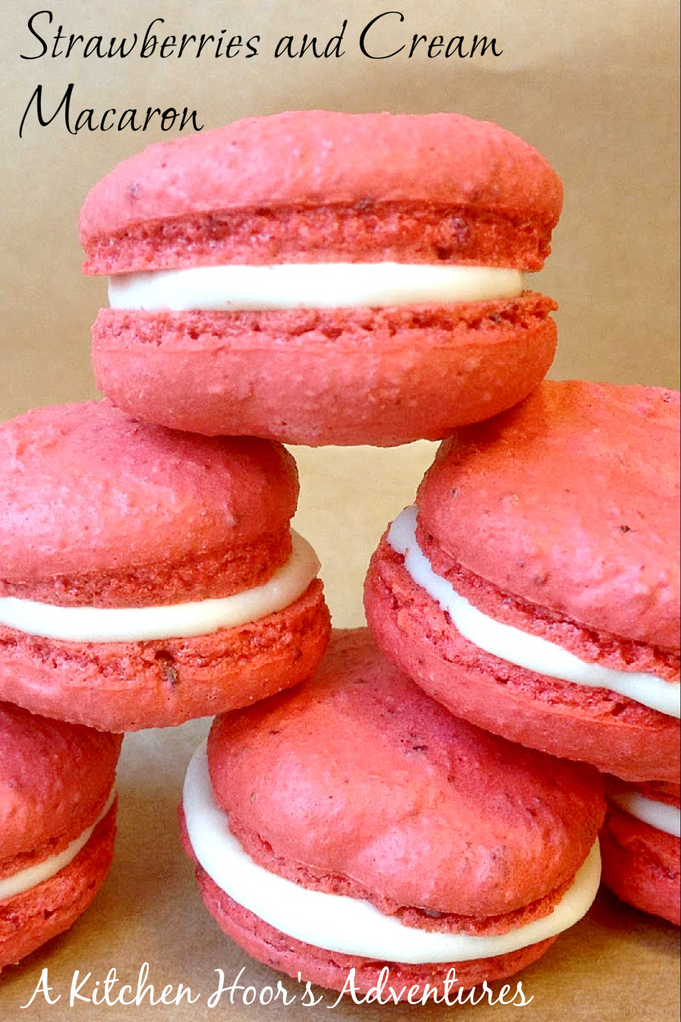 Life is like a box of Strawberries and Cream Macarons - sweet, surprising, and gone too soon! Treat yourself today because every moment is worth celebrating. #MacaronLoversUnite #StrawberryObsessed #CreamyDelights #FoodieFaves #DeliciouslySweetTreats  #SweetLife #MacaronLove 