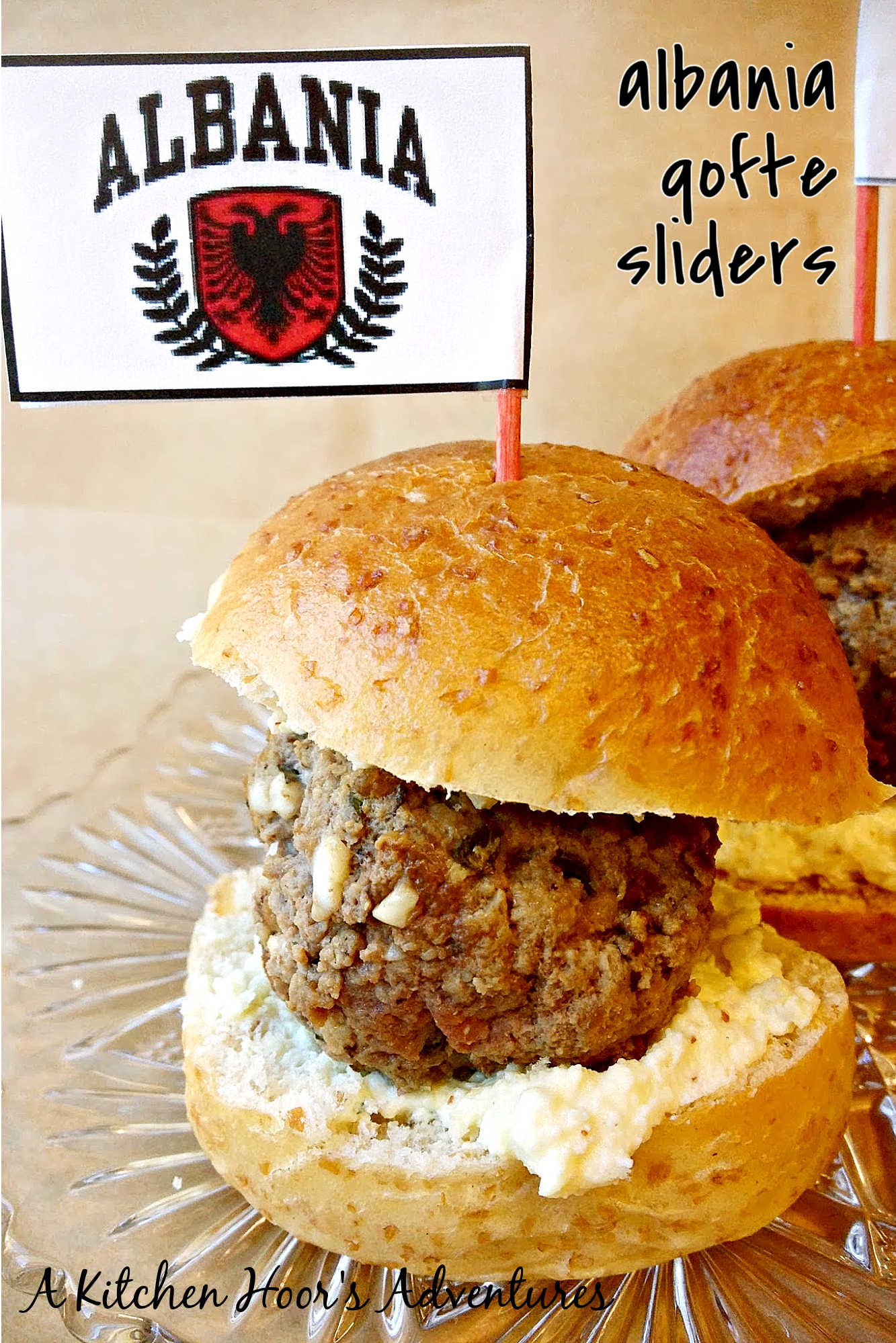 Elevate your summer BBQ game with these delicious Albanian Qofte Sliders topped with creamy Feta Aioli! #AlbanianFoodie #QofteSliders #FetaAioliLove #BalkanCuisine #FoodieFavs