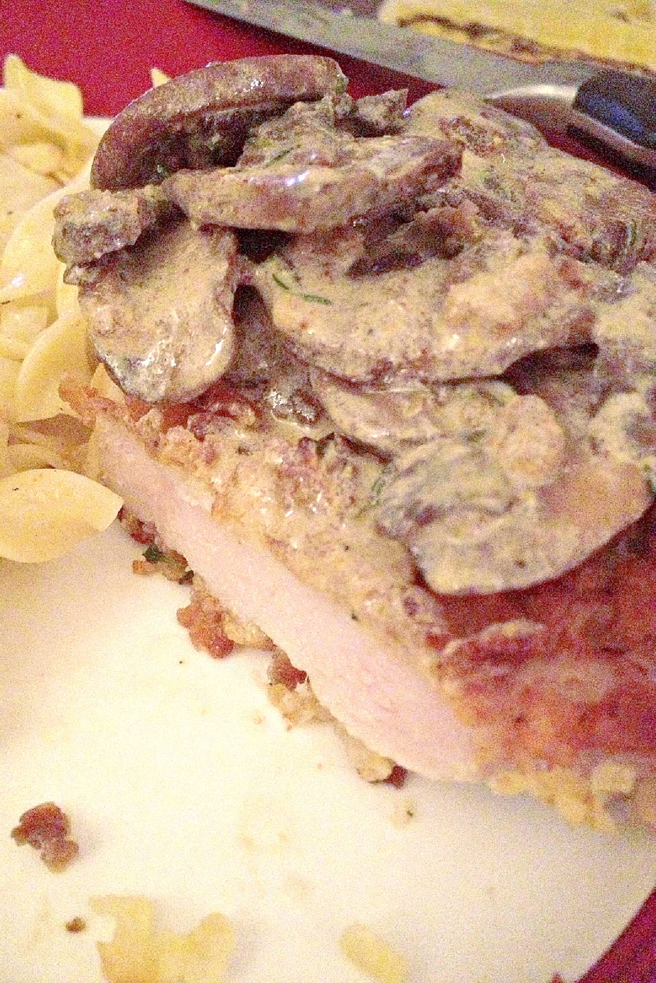 Savoring a cozy evening at home with pork and mushroom thyme pan sauce brings comfort to the table and warmth to your routine. Bring this delicious dish into your weeknight dinner rotation #PorkRecipes #MushroomLovers #ThymeFlavors #CookingWithMushrooms #SavorySauces