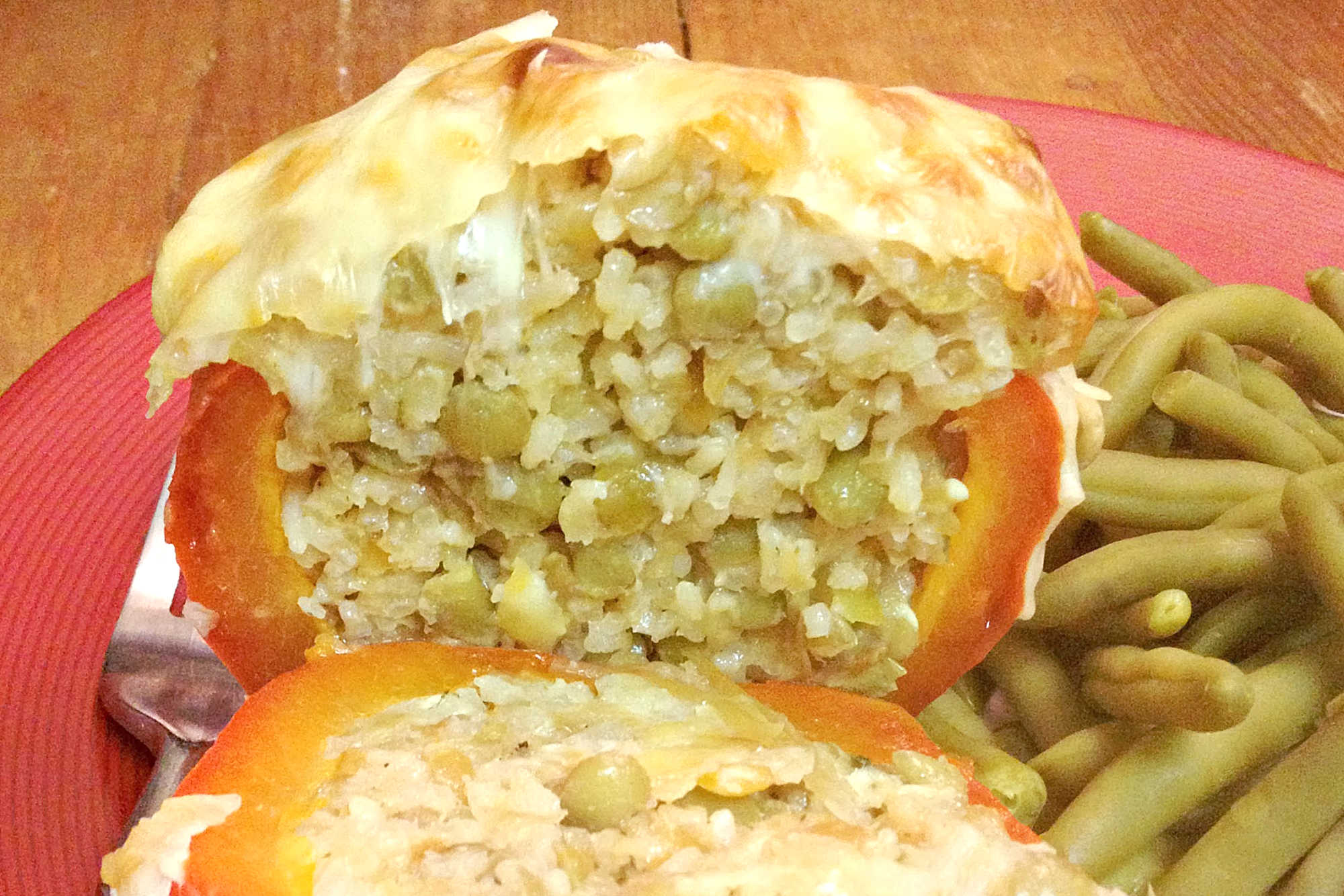 Mujadarah Stuffed Peppers