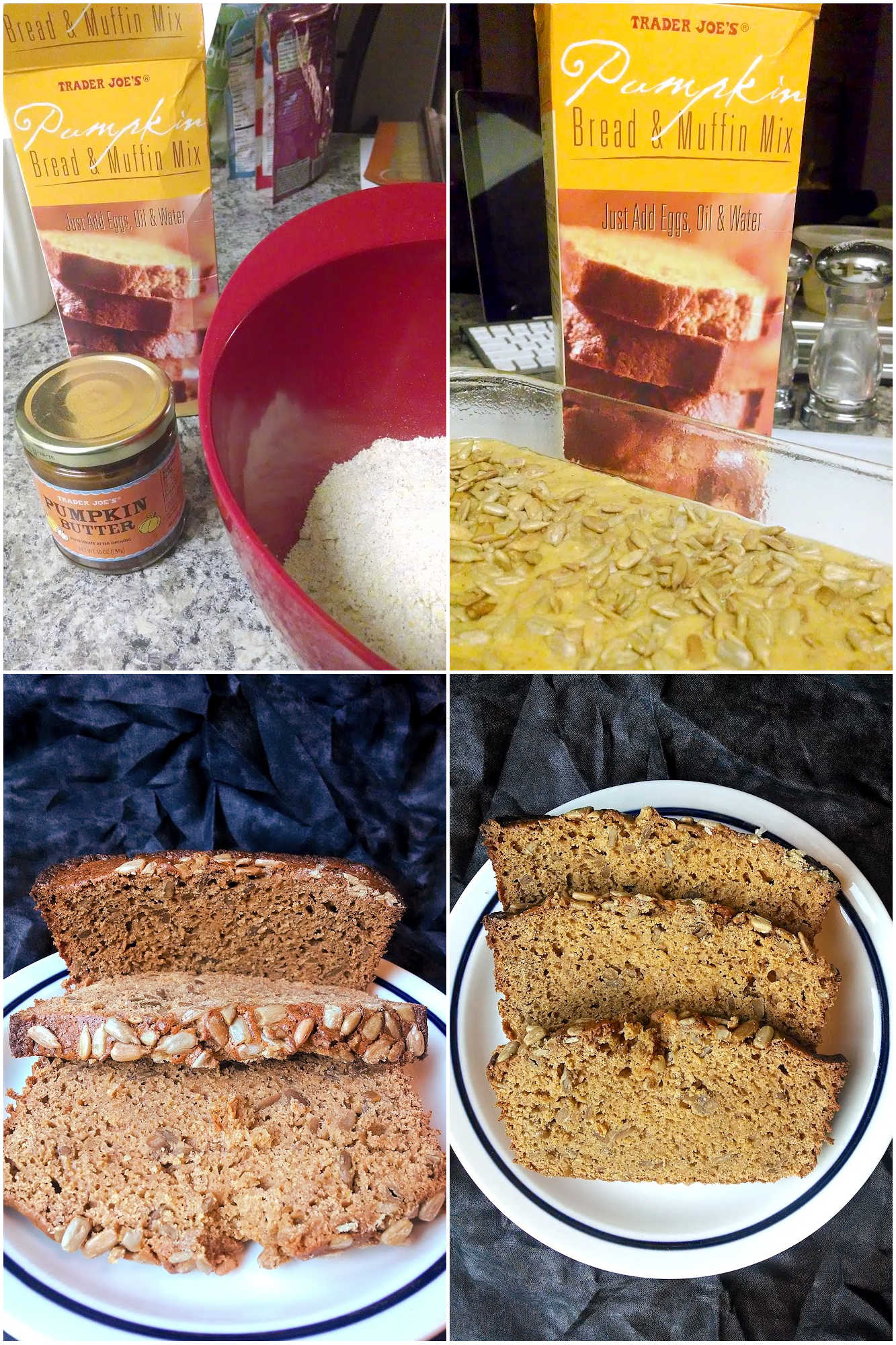 Pumpkin spice latte granola and Trader Joe's Pumpkin Bread Mix