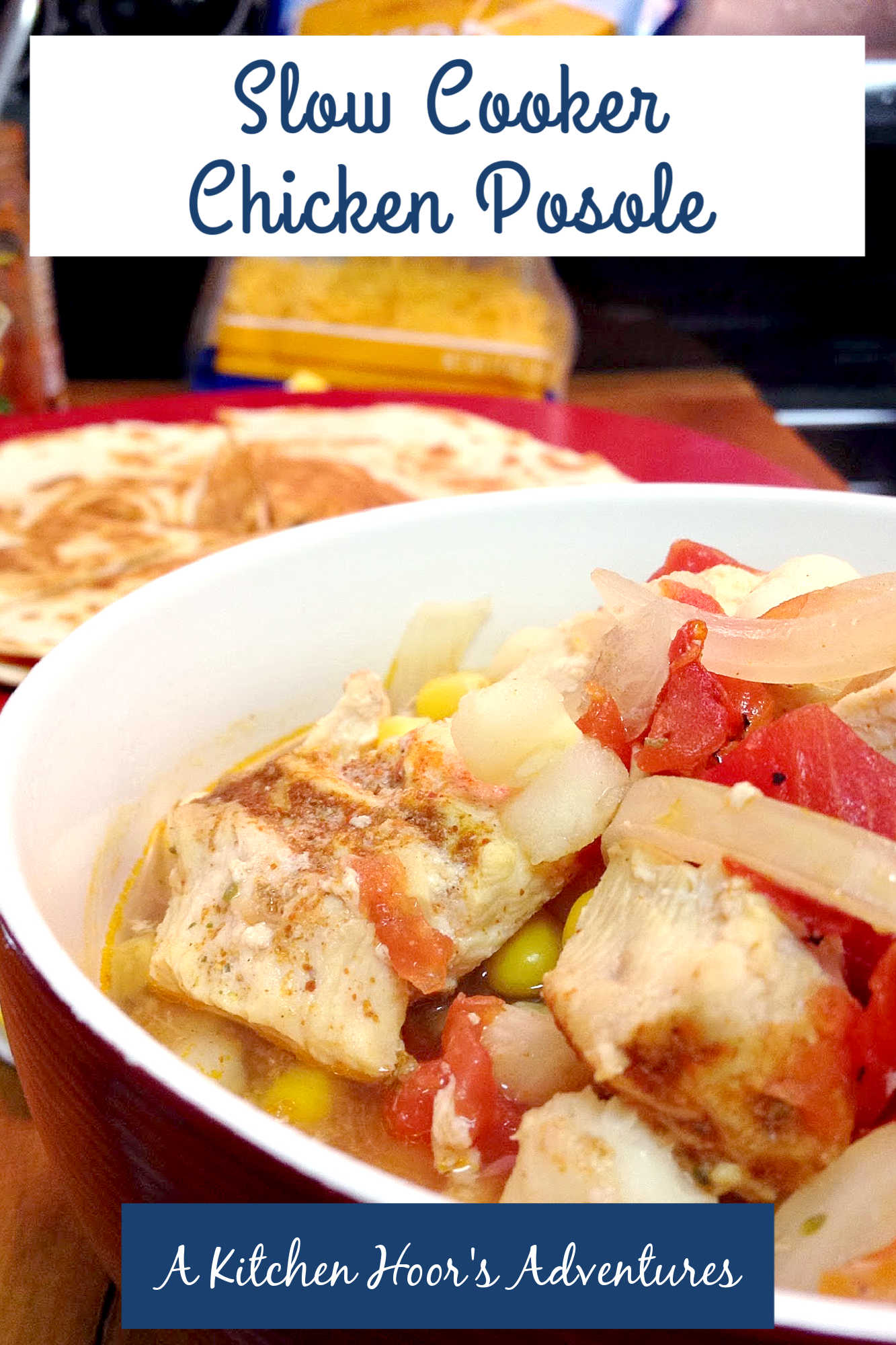 Let the slow cooker do the work while you enjoy more time with loved ones. Chicken posole brings comfort to your table and warmth to your evenings. #crockpotcooking #mexicanfoodlover #comfortfoodcravings #easyweeknightdinners #homemadewithlove