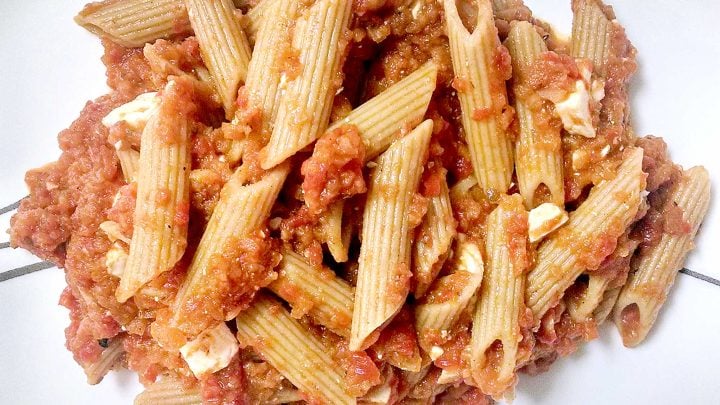 Sometimes the best meals are the most effortless. Ajvar pasta with feta brings warmth and flavor into any kitchen, making even a weeknight feel special. Save this post for your next dinner inspiration. #AjvarPastaFeta #BalkanFoodie #PastaLoversUnite #MediterraneanCravings #EasyWeeknightDinner