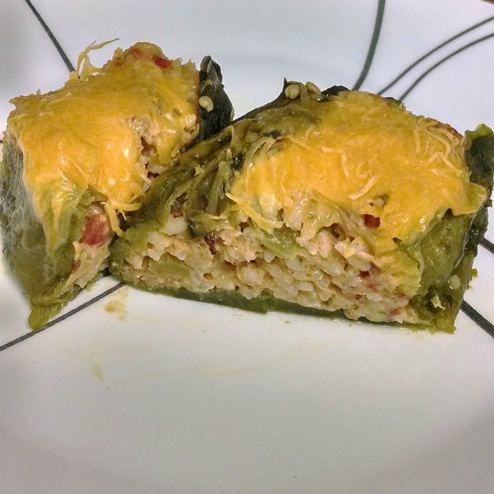 Rice and Cheese Chiles Rellenos