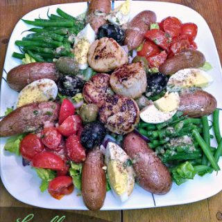 Swap out the tuna for some pan seared scallops in this Scallop Niçoise Salad. Prepping the ingredients before hand makes this salad some together in a snap any night of the week. It also gives the ingredients time to mellow in flavor or marinate if you toss them with the dressing.