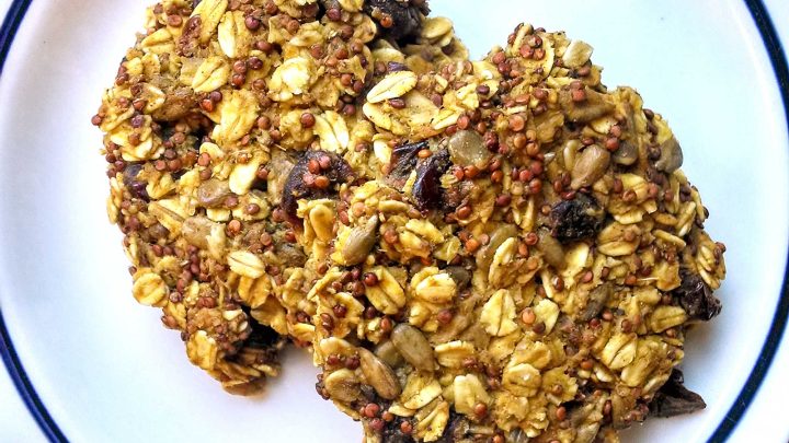 Yup!  I said cookies for breakfast!  These Cranberry Pumpkin Breakfast Cookies are full of fiber and protein to keep you full.