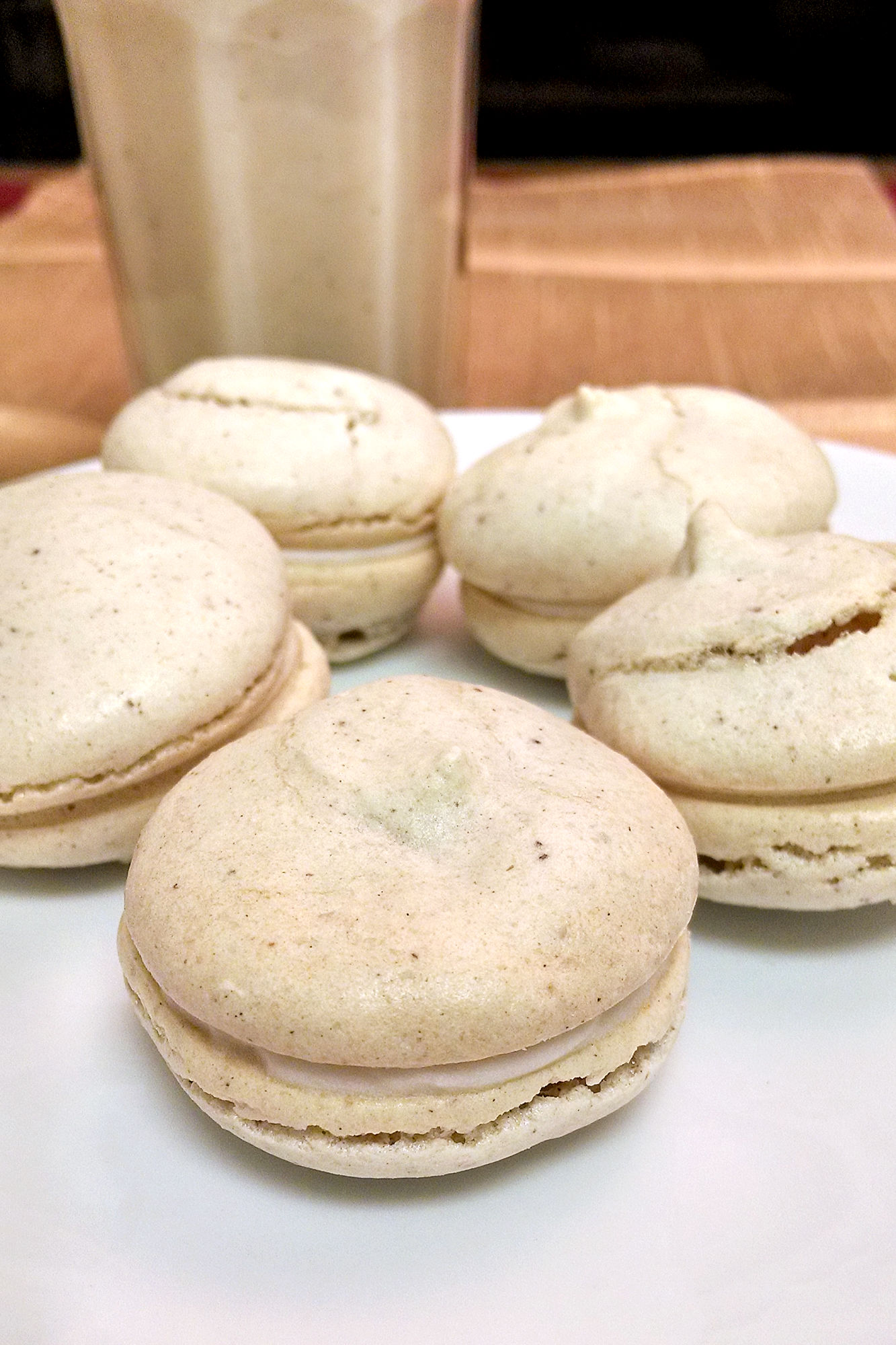 These are spicy goodness with some nice sweet and tart cream cheese filling.  Gingerbread Macaron with Brown Sugar Cream Cheese Filling are perfect for holiday baking. #GingerbreadCravings #MacaronMania #FestiveFilling #CreamyDelights #HolidayTreats

