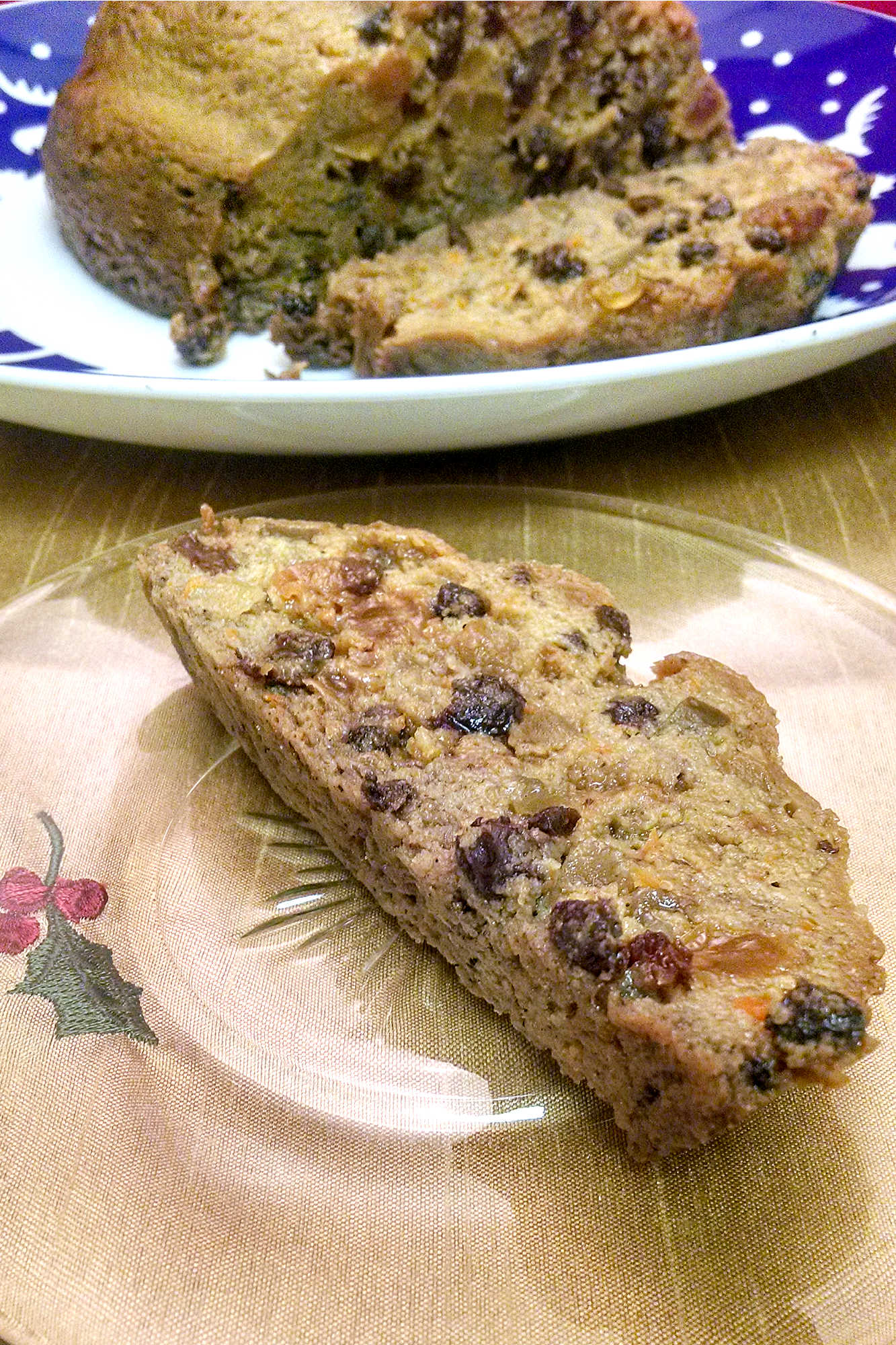 Tired of the same old holiday desserts?  Try Mum Lowe's Christmas Pudding, an English inpsired steamed pudding.  Filled with delicious fruit, raisins, and spices it was always on our holiday table and once you try this recipe it will be on yours, too! #ChristmasPuddingRecipe #FamilyRecipes #HolidayBaking #TraditionalDesserts #EasyHolidayCooking #Christmas #DessertIdeas #ChristmasTraditions #HolidayCooking #HolidaySweets #FestiveFlavors