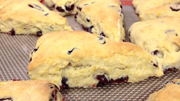 The perfect pairing for your morning coffee or afternoon tea - these mouth-watering Cherry Berry Scones. Satisfy your cravings and treat yourself today. #CherryBerryScones #BakeWithLove #FruitSconeHeaven #BreakfastBaking #SconesOfInstagram