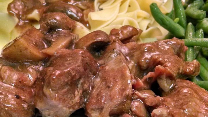 A TASTY dinner is on the table in less than 20. Like. Can’t wait for lunch the next day, tasty. Slow Cooker Mushroom Braised Chuck Steaks are comforting, easy, and full of umami flavor you will love.