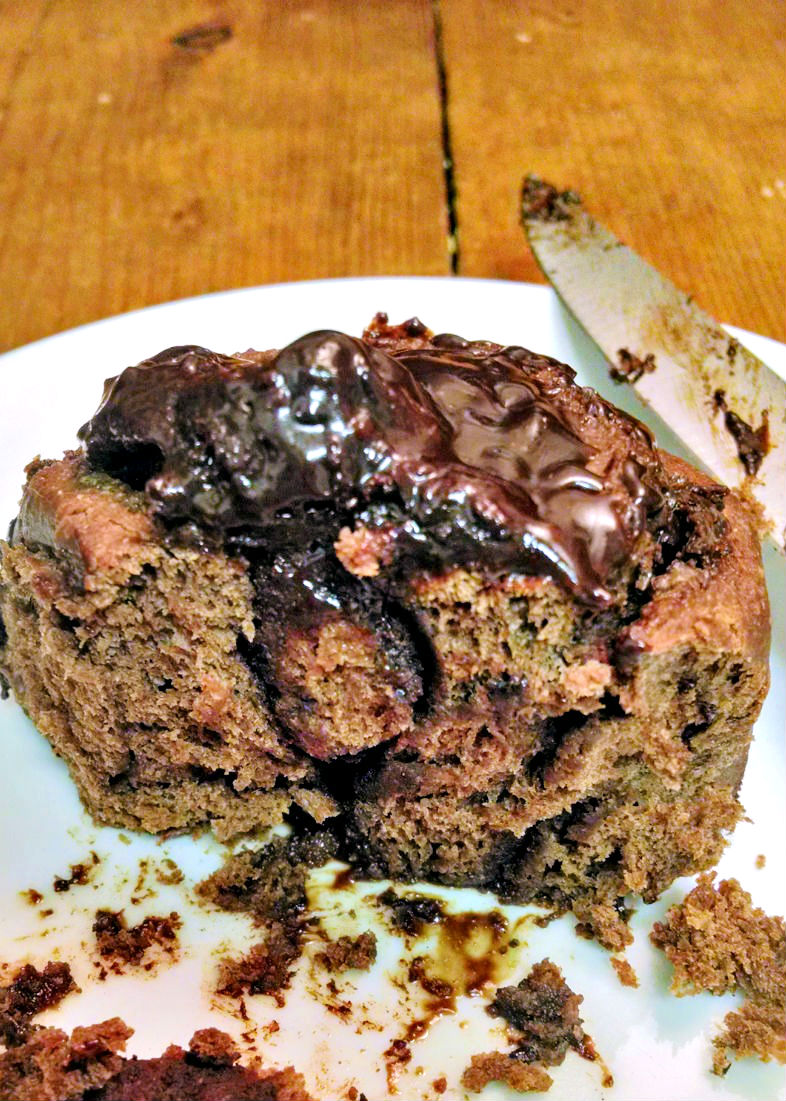 A Kitchen Hoor | Chocolate Sticky Buns with #GodivaLiquor #Ganache Filling #Recipe