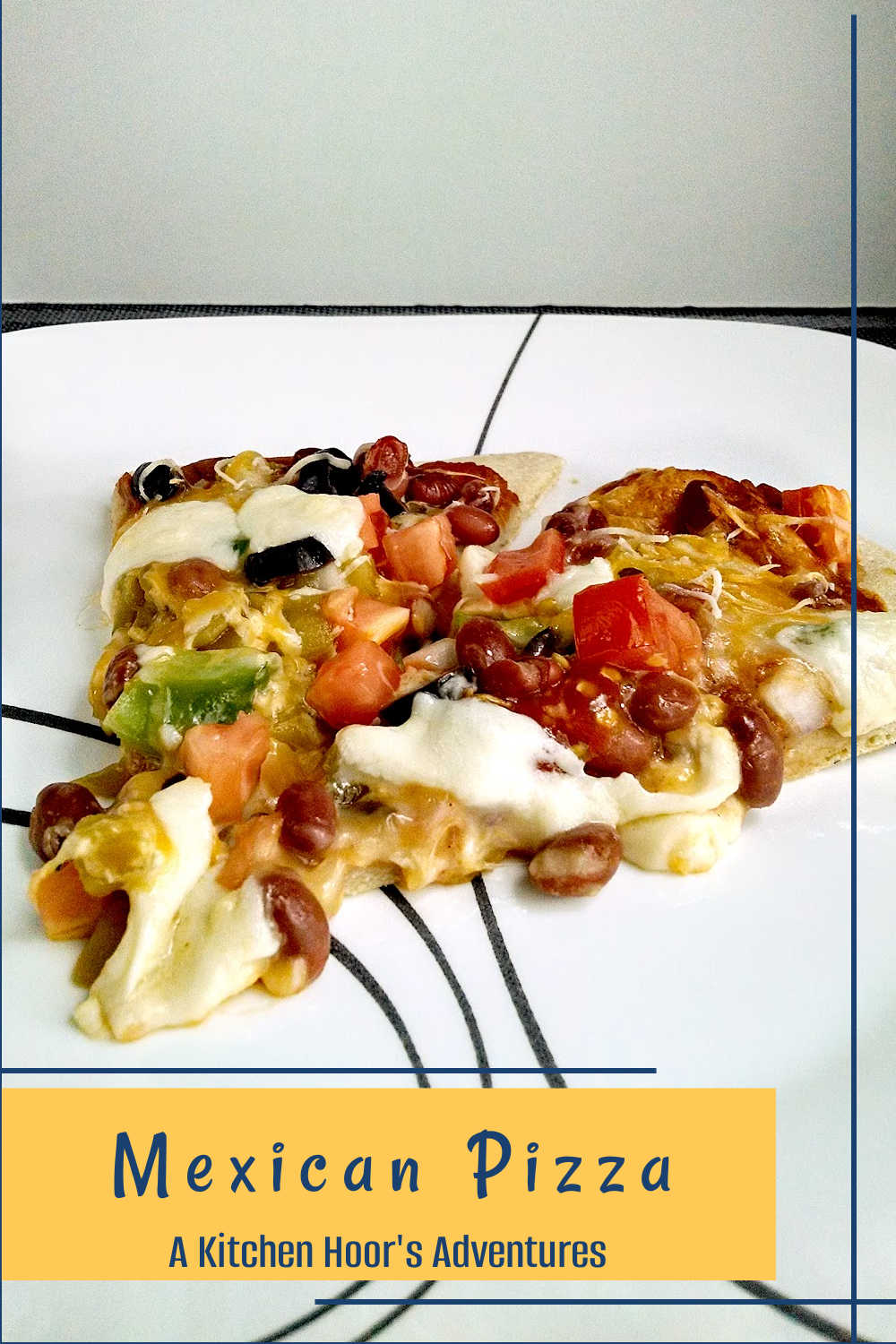 Is it pizza or is it a taco? Why not both! Try this unique and tasty Mexican Pizza for the perfect combination of both worlds! #MexicanPizzaMadness #TacoTuesdayTreat #CincoDeMayoEats #SpicySaborSensation #TortillaToppedDelight #meatfree