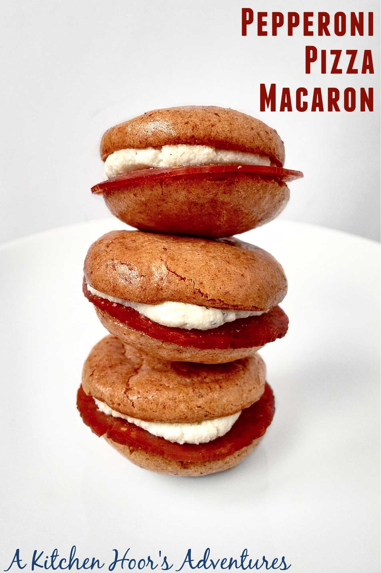 Pizza, but make it macaron! PEPPERONI PIZZA MACARON! 🍕 Tomato-kissed almond shells meet fluffy ricotta, bold pizza herbs, and a neat slice of pepperoni. Crisp, creamy, savory, and ready to steal the appetizer table.  #pepperonipizza #macaron #pizzaheaven #macaronlovers #foodiefinds #pizzaparty #macaronmadness #pizzalove #pizzalicious #macaroncraving #SavoryMacarons #AppetizerRecipe #PartyFood #CreativeAppetizers 