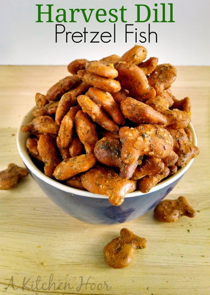 A twist on Colie’s Kitchen Fiesta Oyster Cracker Mix, this Harvest Dill Pretzel Mix, is super tasty and tastes care of any munchies you may have!