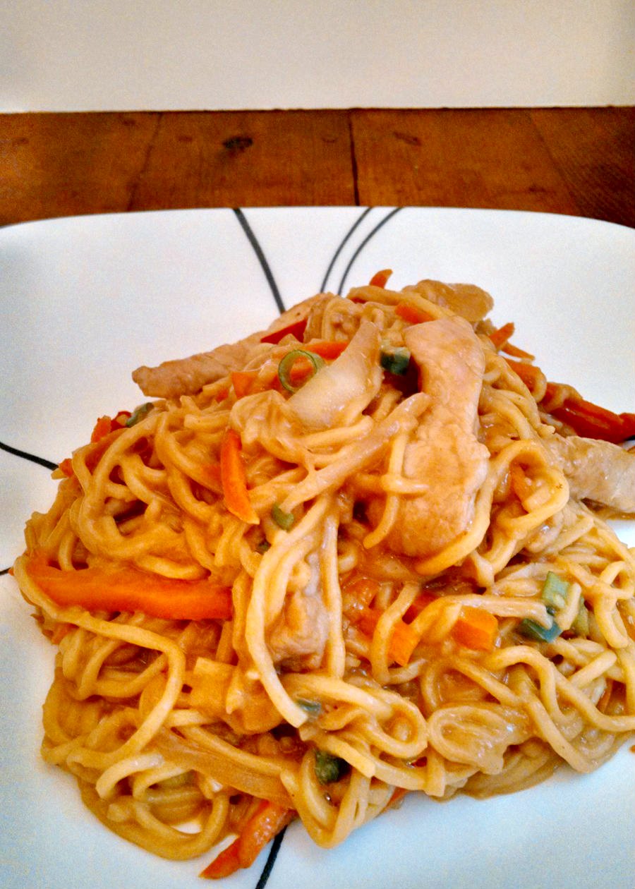 Asian Noodles with Peanut Dressing