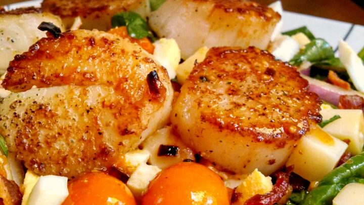 You’ll think your kitchen has transformed into a French bistro with this salad on your plate in less than 30 minutes! Blistered Tomato Salad with Pan Seared Scallops will be one of your fave destination dinners!
