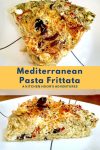 Switch things up with our flavorful and nutritious Mediterranean Pasta Frittata. Perfect for breakfast, lunch, or dinner! #MediterraneanFlavors #PastaLover #FrittataFun #HealthyEats #MediterraneanCuisine