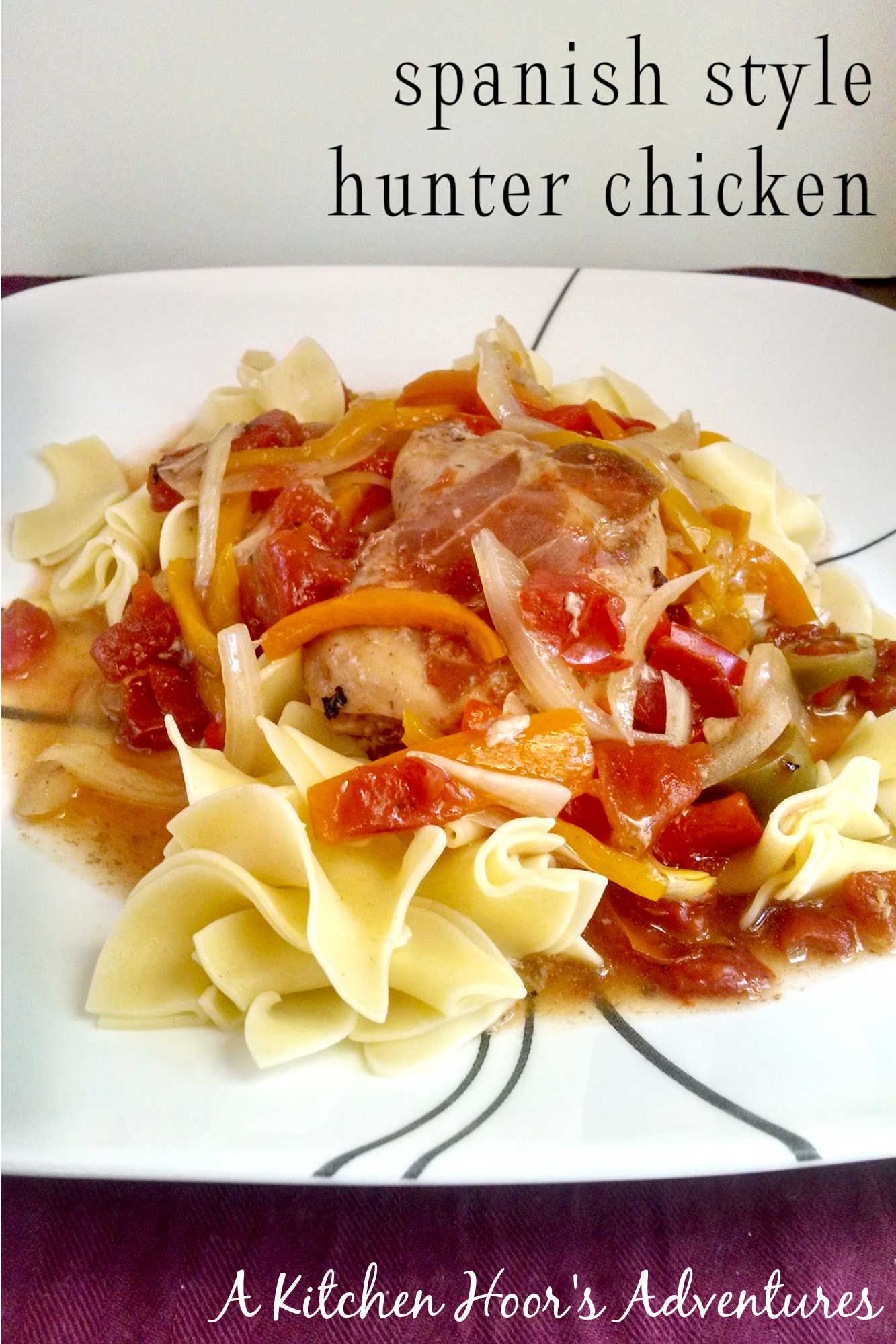 A Spanish style take on the traditional cacciatore, this Spanish Style Hunter Chicken has the heartiness of cacciatore with some Spanish flair! Since it’s made in a slow cooker, you can enjoy this year round! #SpanishStyleHunterChicken #LatinFoodLove #LatinCuisine #HunterChickenRecipe #ChickenRecipes #Chickenspaña #EspañolEats
