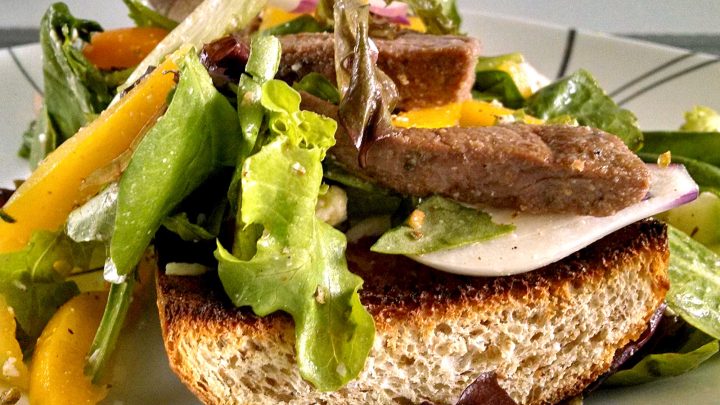 Elevate your pizza game with our Greek Steak Salad French Bread Pizza! Juicy steak, tangy feta, and crisp veggies on a golden crust. Who needs a salad on the side? #spicyfoodlovers #asiancuisine #porkstirfry #homecookingadventures #flavorfuldelights #PizzaLovers #GreekFlavors #Foodie #BestOfBothWorlds #PizzaAndSalad #PizzaParty #HealthyEating #MediterraneanDelight #GreekSteakSalad #FoodieFaves #PizzaPerfection #MediterraneanEats #FrenchBreadLove