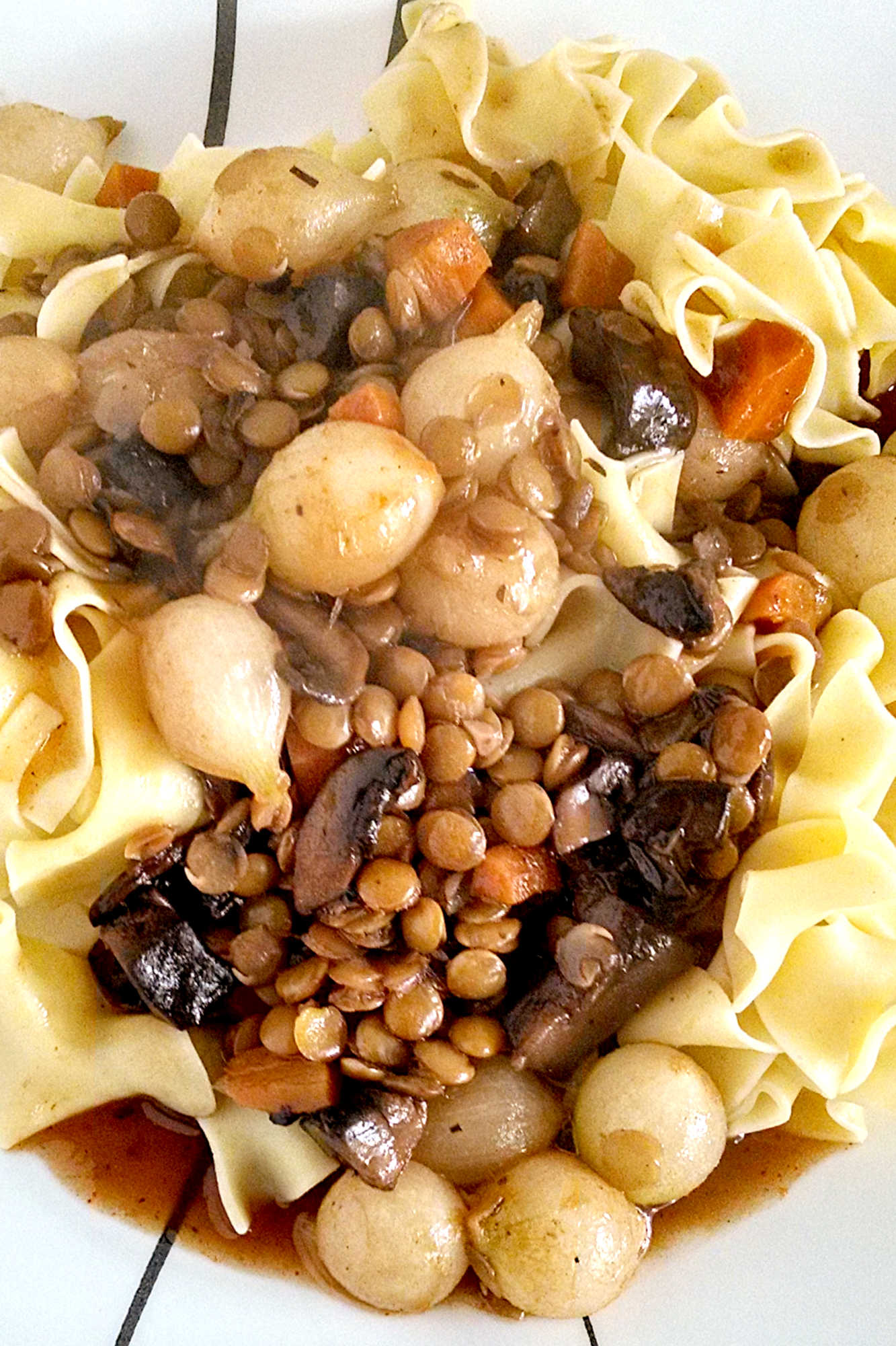Switch up your usual meat-based dishes and try Mushroom Lentil Bourguignon for a delicious twist. The earthy flavors of mushrooms and lentils will have you coming back for seconds. #MeatlessMonday #MushroomLentilBourguignon #VeganStewDelight #PlantBasedComfortFood #OnePotMealGoals #MeatlessMondayInspo #PlantBasedRecipe #FrugalFoodie