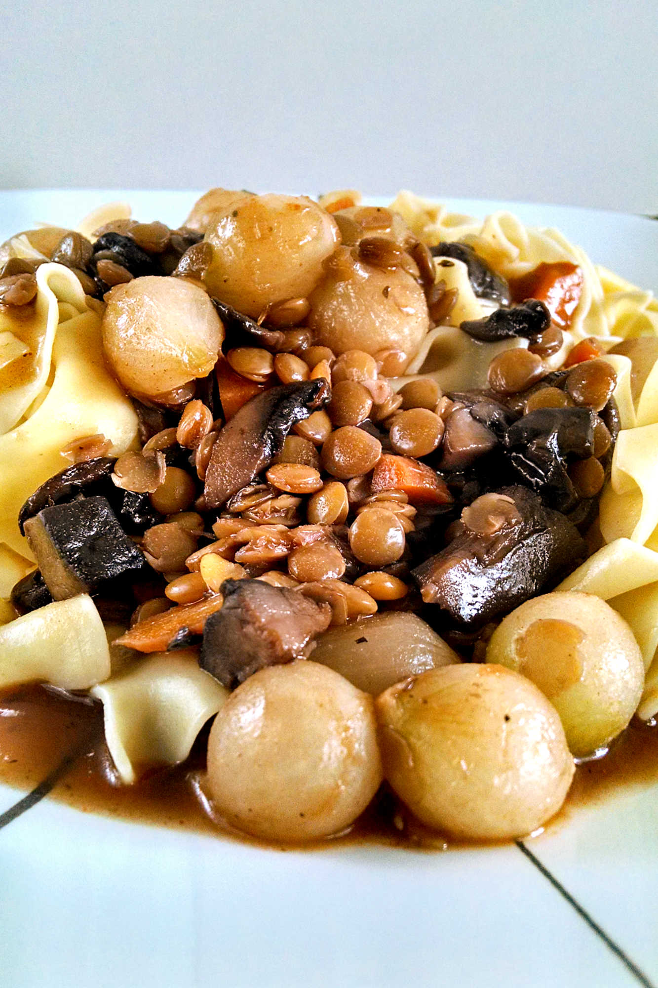 Switch up your usual meat-based dishes and try Mushroom Lentil Bourguignon for a delicious twist. The earthy flavors of mushrooms and lentils will have you coming back for seconds. #MeatlessMonday #MushroomLentilBourguignon #VeganStewDelight #PlantBasedComfortFood #OnePotMealGoals #MeatlessMondayInspo #PlantBasedRecipe #FrugalFoodie