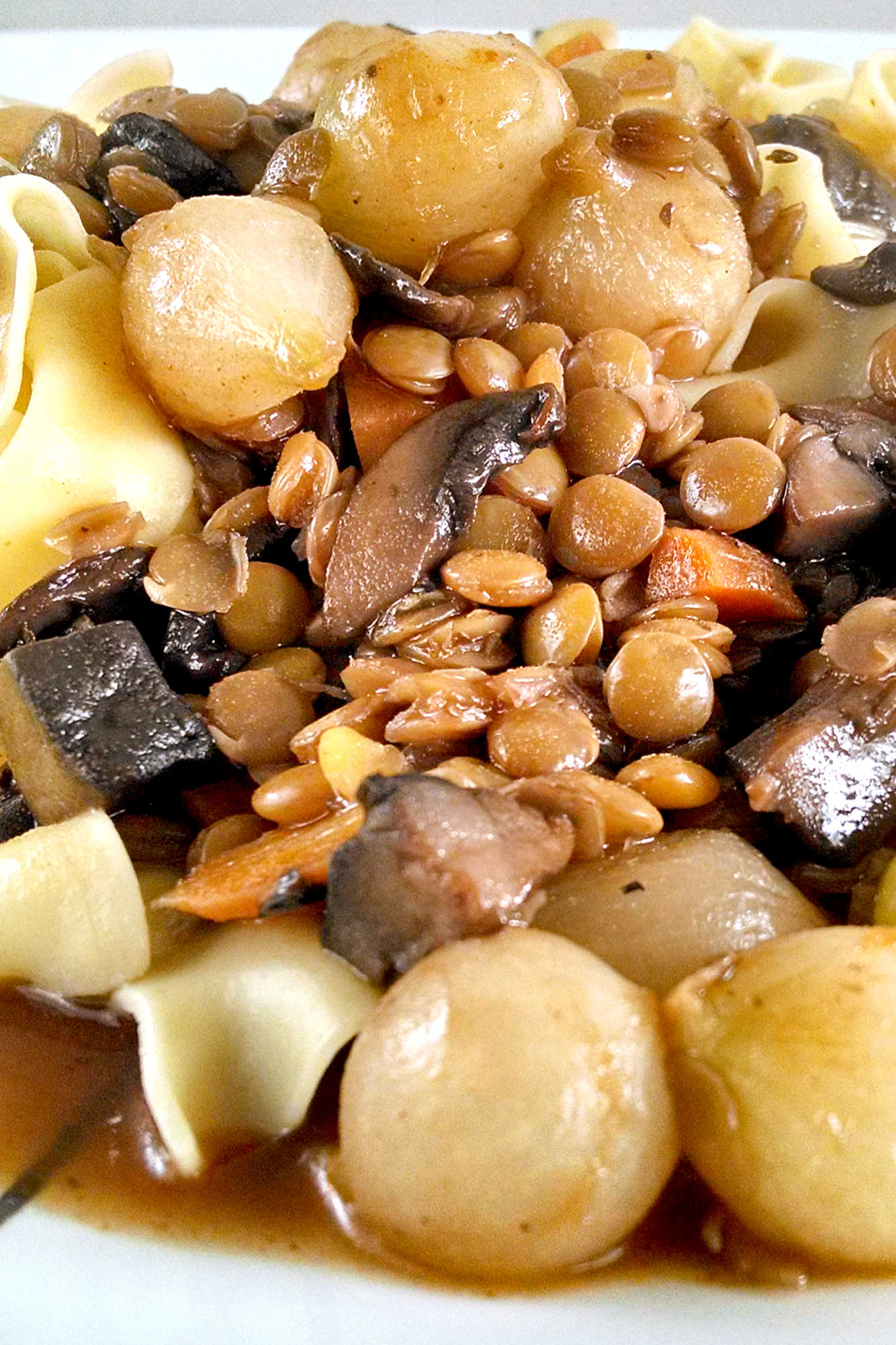 Switch up your usual meat-based dishes and try Mushroom Lentil Bourguignon for a delicious twist. The earthy flavors of mushrooms and lentils will have you coming back for seconds. #MeatlessMonday #MushroomLentilBourguignon #VeganStewDelight #PlantBasedComfortFood #OnePotMealGoals #MeatlessMondayInspo #PlantBasedRecipe #FrugalFoodie