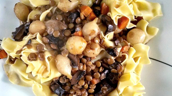 Switch up your usual meat-based dishes and try Mushroom Lentil Bourguignon for a delicious twist. The earthy flavors of mushrooms and lentils will have you coming back for seconds. #MeatlessMonday #MushroomLentilBourguignon #VeganStewDelight #PlantBasedComfortFood #OnePotMealGoals #MeatlessMondayInspo #PlantBasedRecipe #FrugalFoodie