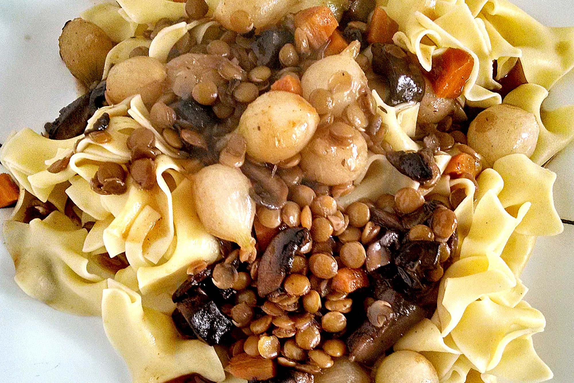 Switch up your usual meat-based dishes and try Mushroom Lentil Bourguignon for a delicious twist. The earthy flavors of mushrooms and lentils will have you coming back for seconds. #MeatlessMonday #MushroomLentilBourguignon #VeganStewDelight #PlantBasedComfortFood #OnePotMealGoals #MeatlessMondayInspo #PlantBasedRecipe #FrugalFoodie