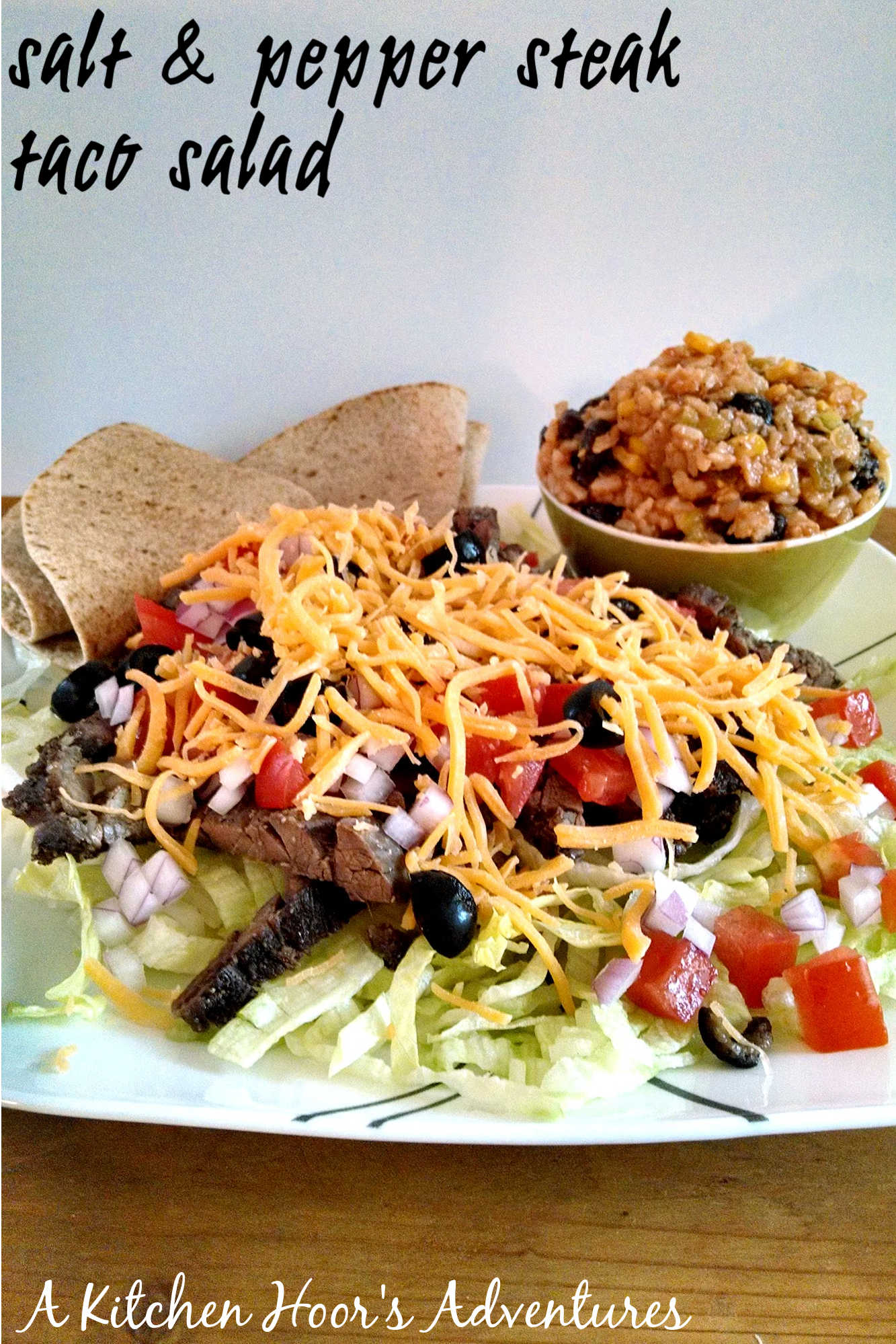 Why settle for plain old salad when you can have a mouthwatering Salt And Pepper Steak Taco Salad? Take your taste buds on a journey with this Asian-inspired taco salad. #SaltPepperSteak #TacoSalad #Foodie #SteakLovers #HealthyEating #DinnerInspo #TacoTuesday #AsianFlavorsInEveryBite #SaltAndPepperTacoSalad #AsianFoodiesUnite #TacoTuesdayDoneRight #EastMeetsWestCuisine #Savory #TexMex #HealthyRecipes #Steak