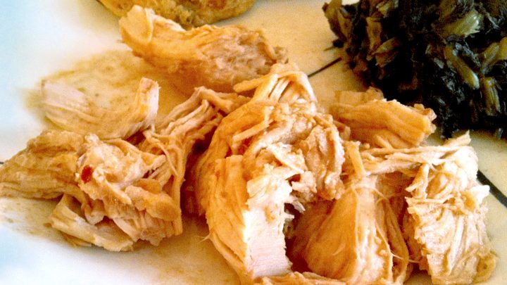 Forget takeout, impress your taste buds with this simple slow cooker recipe for NC pulled chicken. Spice up your next meal with a southern twist! #southernfood #slowcooker #pulledchicken #SlowCookerRecipes #NorthCarolinaFlavors #PulledChickenLovers #CrockpotCooking #SouthernEats