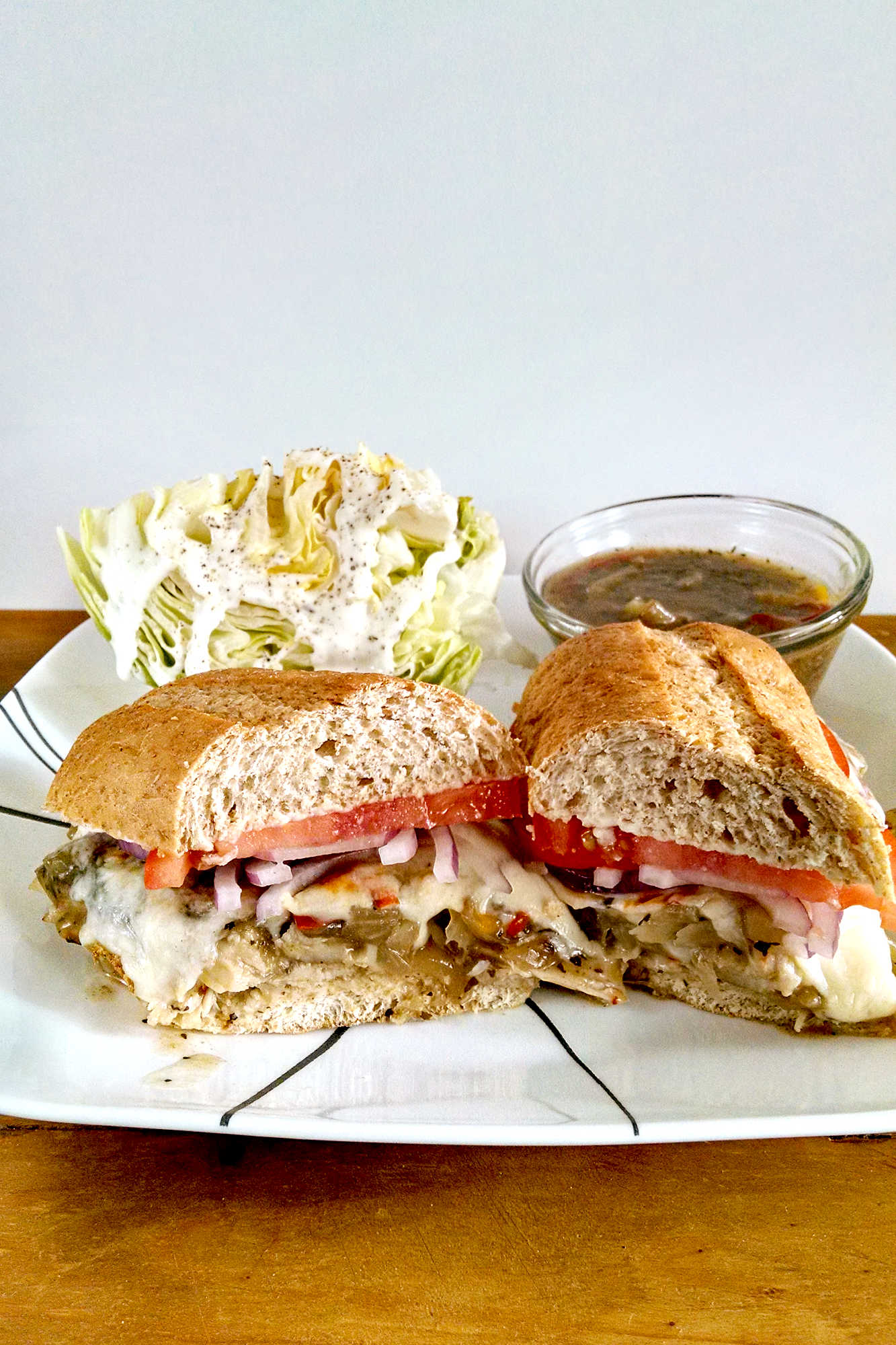 Indulge in the perfect blend of flavors with these Slow Cooker Tuscan Chicken Cheesesteaks. Perfect for a cozy night in or entertaining friends! #SlowCookerEats #TuscanChickenCheesesteaks #EasyDinnerRecipe #ComfortFoodCravings #CrockpotCooking #slowcooker #easyrecipes #sandwichgamestrong #SlowCookerDelights #TuscanFlavors #CheesesteakCravings #ComfortFoodGoals #InstaCookingMastery