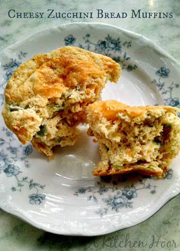 Cheesy Zucchini Bread Muffins