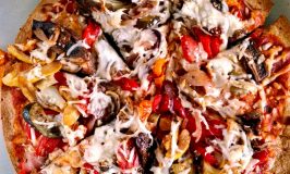 Take a bite. Really. Take a bite! It’s a pizza party in your mouth! Roasted Vegetable Flatbread Pizza is going to be your next favorite pizza dinner! I know because it’s now mine!